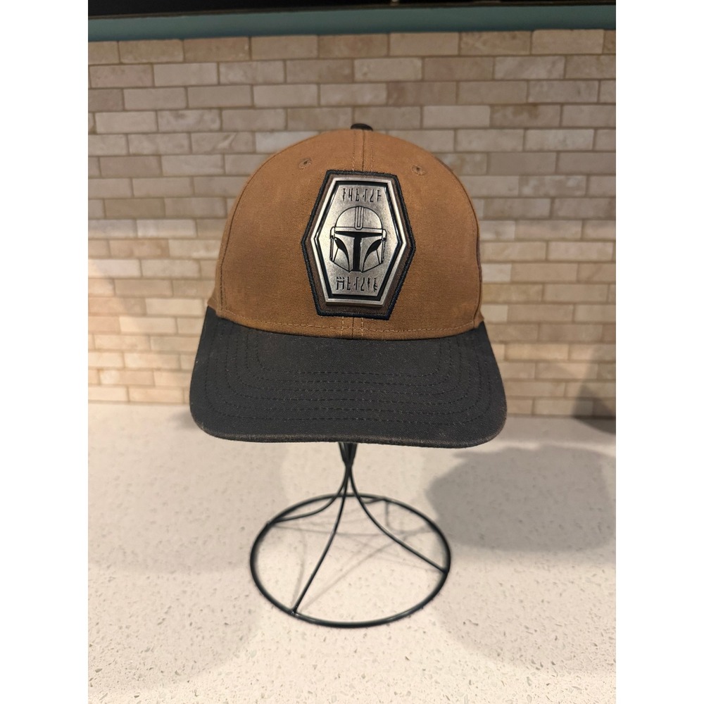 Star Wars Mandalorian Adjustable Brown Hat Lucasfilm Metal Emblem